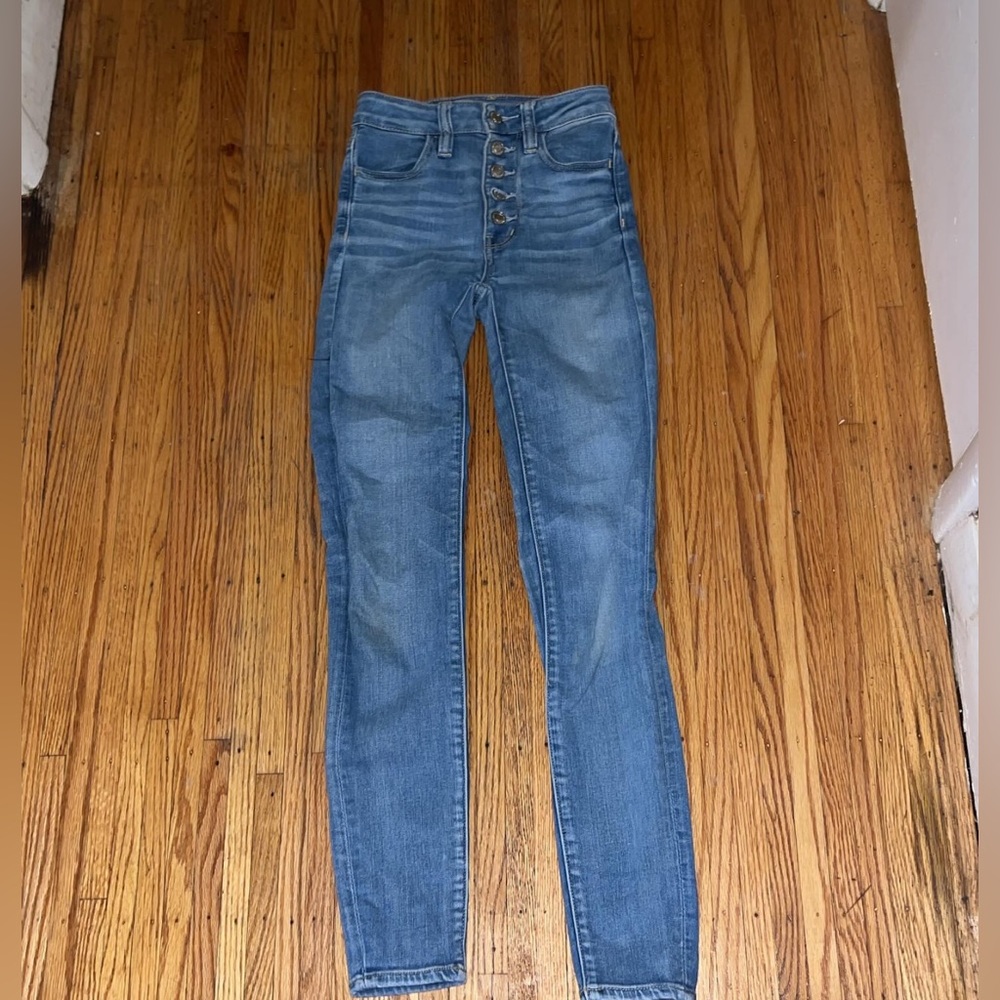 American eagle button up jeans size 00